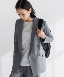 A/C DESIGN BY ALPHA CUBIC | 2025年春夏【セットアップ対応】ウーリーダブルブレストジャケット(テーラードジャケット)