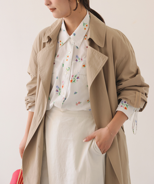 margaux（マルゴー）の「margaux/マルゴー flower western シャツ（シャツ/ブラウス・レディース・ホワイト/ブラック・FREE）」の7枚目の写真