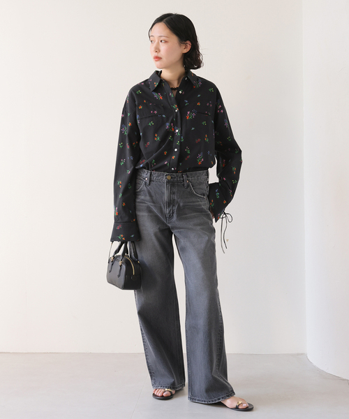 margaux（マルゴー）の「margaux/マルゴー flower western シャツ（シャツ/ブラウス・レディース・ホワイト/ブラック・FREE）」の20枚目の写真