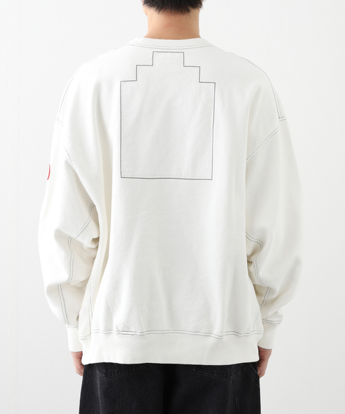 ヴ*ツ様 CAVEMPT C.E. トレーナー ホワイト ginza C.E / シーイー】 cavempt OVERDYE MD MACHINES C/N CES27CS 08