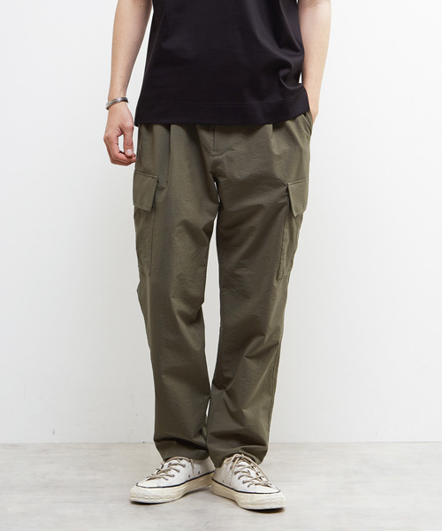 MEN'S MELROSE（メンズメルローズ）の「ミニリップクールドッツリラックステーパードカーゴパンツ（カーゴパンツ・メンズ・カーキ/チャコールグレー・2/3/4）」の15枚目の写真