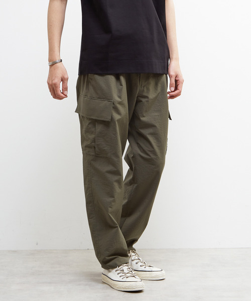 MEN'S MELROSE（メンズメルローズ）の「ミニリップクールドッツリラックステーパードカーゴパンツ（カーゴパンツ・メンズ・カーキ/チャコールグレー・2/3/4）」の16枚目の写真