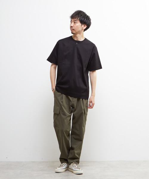 MEN'S MELROSE（メンズメルローズ）の「ミニリップクールドッツリラックステーパードカーゴパンツ（カーゴパンツ・メンズ・カーキ/チャコールグレー・2/3/4）」の17枚目の写真