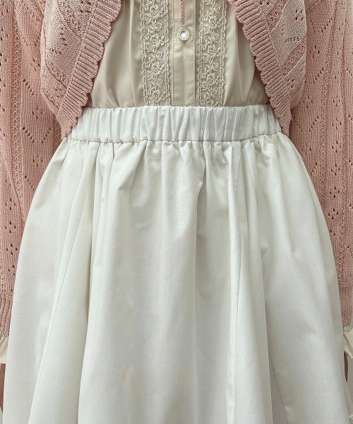 F i.n.t(フィント)の「フリル使いランダムヘムミニスカート/ fint フィント(スカート・レディース・ブラック/オフホワイト・FREE)」の5枚目の写真