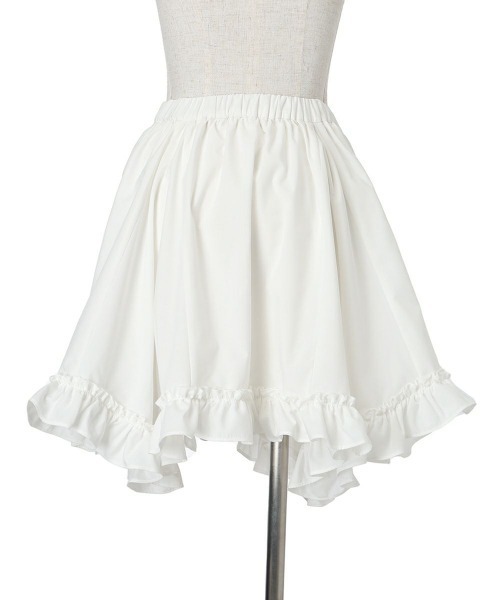 F i.n.t(フィント)の「フリル使いランダムヘムミニスカート/ fint フィント(スカート・レディース・ブラック/オフホワイト・FREE)」の18枚目の写真