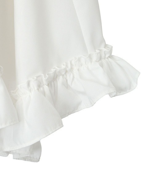 F i.n.t(フィント)の「フリル使いランダムヘムミニスカート/ fint フィント(スカート・レディース・ブラック/オフホワイト・FREE)」の9枚目の写真