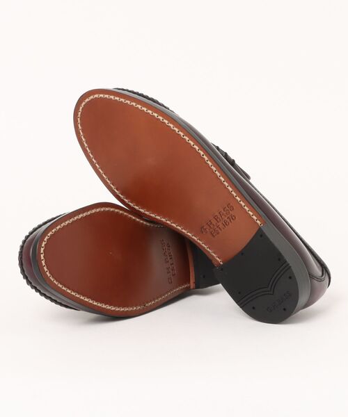 G.H.BASS（ジーエイチバス）の「G.H.BASS BA10305 WINE VENETIAN コブラヴァンプ（ローファー・メンズ・ワインレッド・7/8/8.5/6.5/7.5）」の2枚目の写真