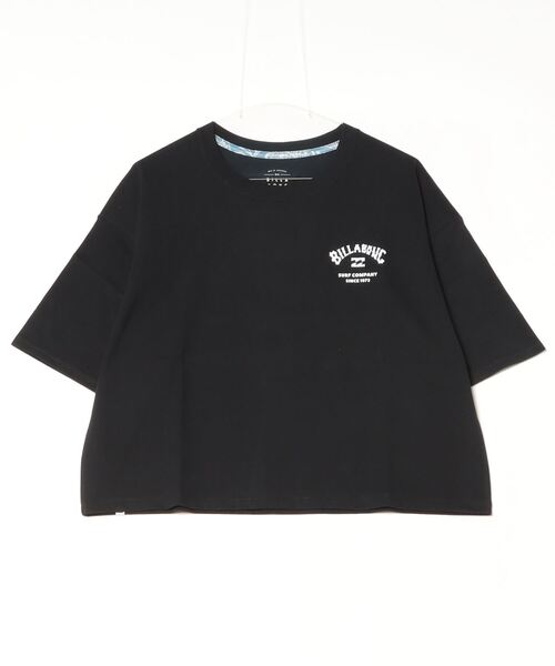 BILLABONG(ビラボン)の「ビラボン BILLABONG SQUARE LOGO LOOSE CROPPED TEE サーフ 半袖Tシャツ(Tシャツ/カットソー・レディース・ホワイト×ブラック/ブラック/ブラック×ブルー・M/L)」の3枚目の写真