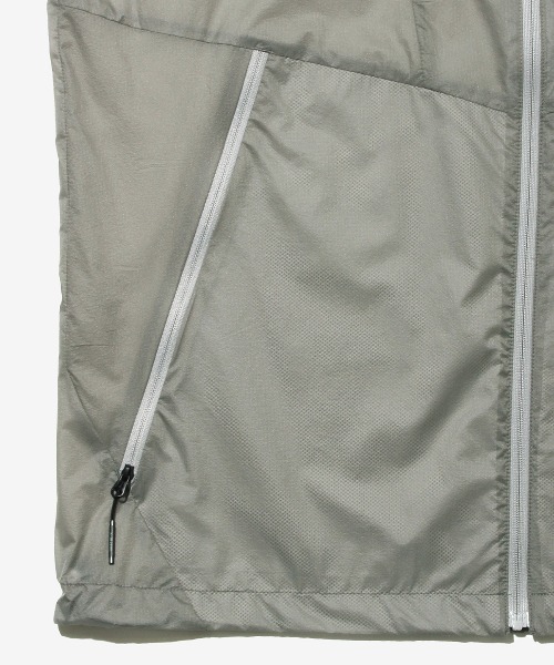 K-3B（ケースリービー）の「K-3B ZERO 0_674_F 7dアルティメットライト ポケッタブルラグランパーカー（パーカー・メンズ・グレー/ブラック・3L/M/L/S/M/L/XL）」の14枚目の写真