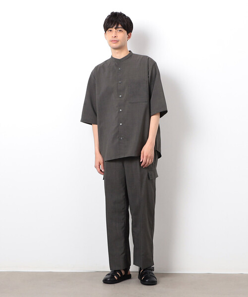 COMME CA ISM（コムサイズム）の「【セットアップ対応】リネンライク ポリエステル リラックス ワイドカーゴパンツ（カーゴパンツ・メンズ・ベージュ/カーキ/ブラック・LARGE/MEDIUM）」の15枚目の写真