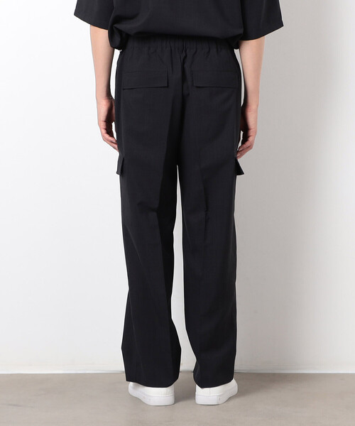 COMME CA ISM（コムサイズム）の「【セットアップ対応】リネンライク ポリエステル リラックス ワイドカーゴパンツ（カーゴパンツ・メンズ・ベージュ/カーキ/ブラック・LARGE/MEDIUM）」の12枚目の写真