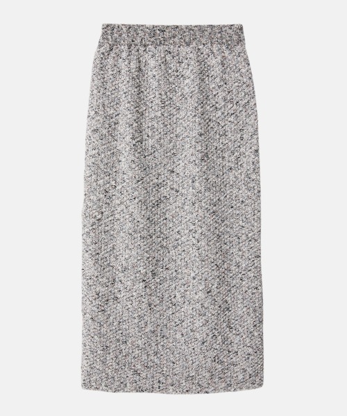 LE CIEL BLEU(ルシェルブルー)の「ツイードメランジニットスカート / Tweed Melange Knit Skirt(スカート・レディース・グレー/ブルー・36)」の1枚目の写真
