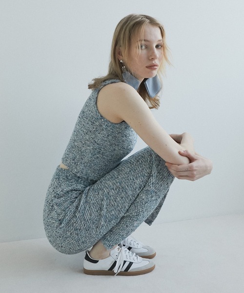 LE CIEL BLEU(ルシェルブルー)の「ツイードメランジニットスカート / Tweed Melange Knit Skirt(スカート・レディース・グレー/ブルー・36)」の5枚目の写真