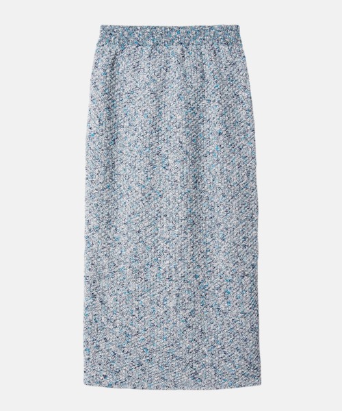 LE CIEL BLEU(ルシェルブルー)の「ツイードメランジニットスカート / Tweed Melange Knit Skirt(スカート・レディース・グレー/ブルー・36)」の12枚目の写真