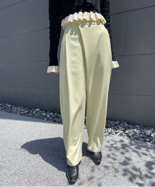 MEDI WIDE TUCK BONTAN PANTS（その他パンツ）｜Ameri（アメリ