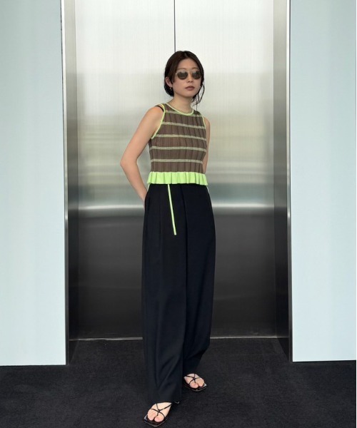 パンツ AMERI VINTAGE MEDI WIDETUCK BONTAN PANTS セール】MEDI WIDE TUCK BONTAN PANTS（その他パンツ）｜Ameri