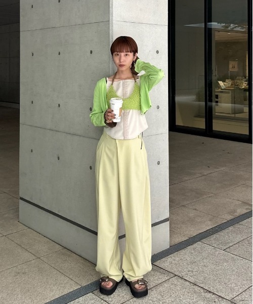 MEDI WIDE TUCK BONTAN PANTS（その他パンツ）｜Ameri（アメリ