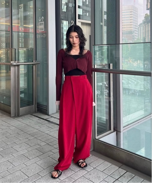 セール】MEDI WIDE TUCK BONTAN PANTS（その他パンツ）｜Ameri（アメリ