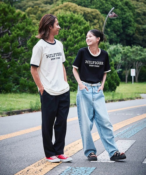 TOMMY HILFIGER(トミーヒルフィガー)の「THモノグラムベルト(ベルト・レディース・ブラック/アイボリー・75cm)」の13枚目の写真