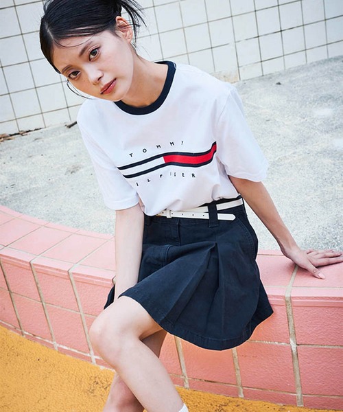 TOMMY HILFIGER(トミーヒルフィガー)の「THモノグラムベルト(ベルト・レディース・ブラック/アイボリー・75cm)」の17枚目の写真