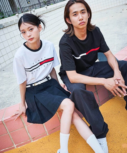 TOMMY HILFIGER(トミーヒルフィガー)の「THモノグラムベルト(ベルト・レディース・ブラック/アイボリー・75cm)」の18枚目の写真