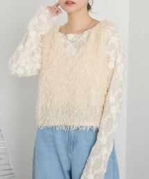 RETRO GIRL | フェザーヤーンベスト(ベスト)