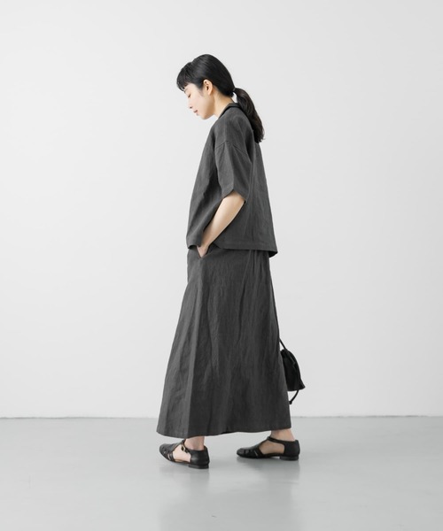 CHARCOAL かぐれ リネンラミーオープンカラーシャツ かぐれ（カグレ）の「リネンラミーオープンカラーシャツ（シャツ