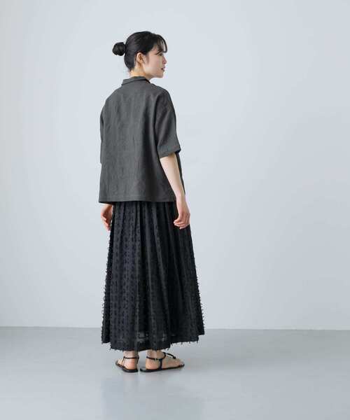 かぐれ（カグレ）の「リネンラミーオープンカラーシャツ（シャツ
