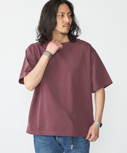 SHIPS(シップス)の「SHIPS: スクリーンスターズ ガーメントダイ ワンポイント Tシャツ(Tシャツ/カットソー・メンズ・ホワイト/パープル/ブラック/コバルトブルー・X-LARGE/LARGE/MEDIUM/SMALL)」の1枚目の写真