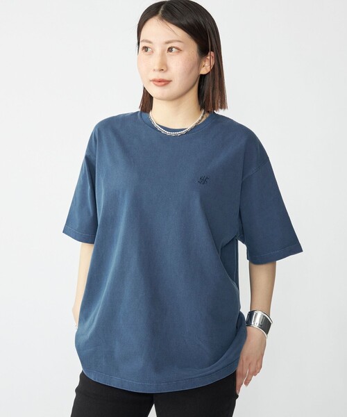 SHIPS(シップス)の「SHIPS: スクリーンスターズ ガーメントダイ ワンポイント Tシャツ(Tシャツ/カットソー・メンズ・ホワイト/パープル/ブラック/コバルトブルー・X-LARGE/LARGE/MEDIUM/SMALL)」の4枚目の写真