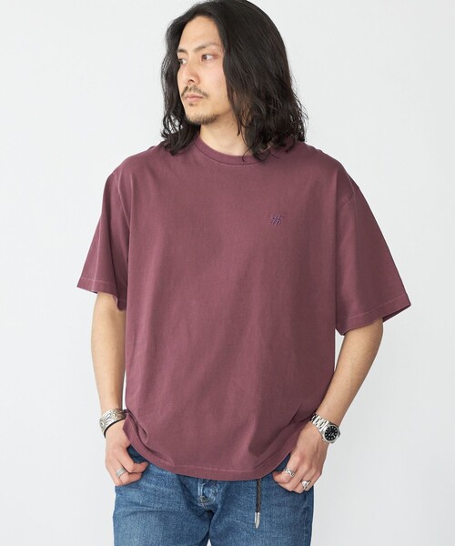 SHIPS(シップス)の「SHIPS: スクリーンスターズ ガーメントダイ ワンポイント Tシャツ(Tシャツ/カットソー・メンズ・ホワイト/パープル/ブラック/コバルトブルー・X-LARGE/LARGE/MEDIUM/SMALL)」の5枚目の写真