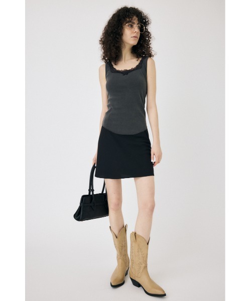 POSSE リネン ミニスカート【関税なし】 MOUSSY | PYTHON ミニスカート (スカート(ミニ) ) |SHEL'TTER