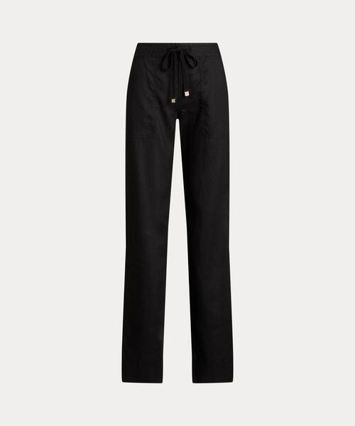 LAUREN RALPH LAUREN（ローレン ラルフ ローレン）の「リネン ワイドレッグ パンツ（その他パンツ・レディース・ブラック系1・8/6/4/0/2/00）」の2枚目の写真