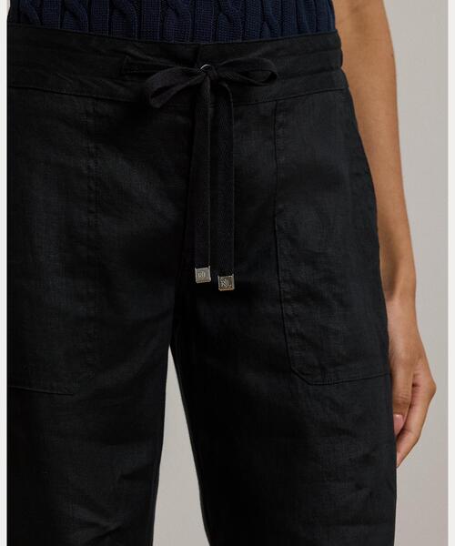 LAUREN RALPH LAUREN（ローレン ラルフ ローレン）の「リネン ワイドレッグ パンツ（その他パンツ・レディース・ブラック系1・8/6/4/0/2/00）」の6枚目の写真