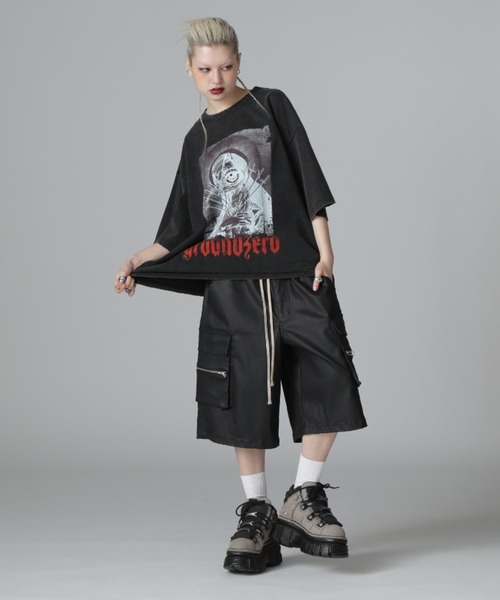 【DankeSchon】GRADATION CHEMICAL S/S TEE EYE ブラック セール】DankeSchon/ダンケシェーン/GRADATION CHEMICAL S/S TEE