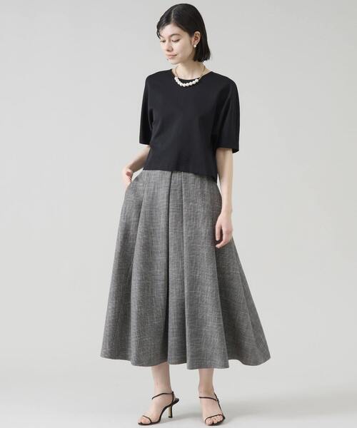 Tiara（ティアラ）の「ボクシーショートトップス（Tシャツ/カットソー・レディース・ブラック/ホワイト/イエロー・FREE）」の12枚目の写真