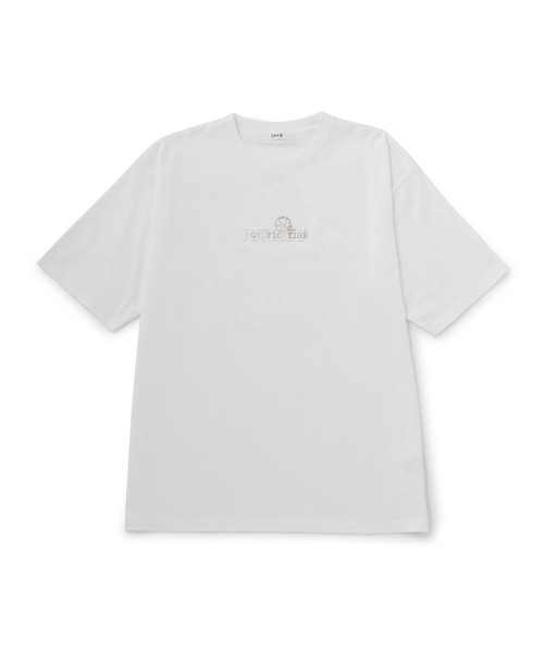 j.n.r.d(ジェー・エヌ・アール・ディー)の「j.n.r.d/箔プリントスタンプシャツ(Tシャツ/カットソー・メンズ・ホワイト/チャコールグレー・L/LL/M)」の3枚目の写真