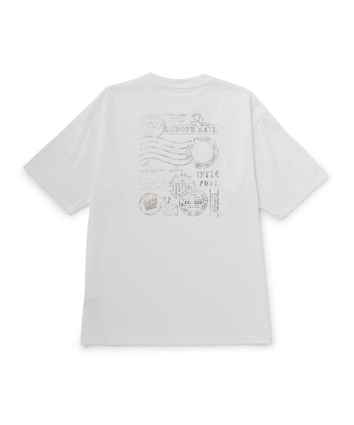 j.n.r.d(ジェー・エヌ・アール・ディー)の「j.n.r.d/箔プリントスタンプシャツ(Tシャツ/カットソー・メンズ・ホワイト/チャコールグレー・L/LL/M)」の4枚目の写真