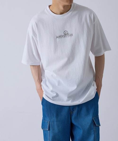 セール】j.n.r.d/箔プリントスタンプシャツ（Tシャツ/カットソー