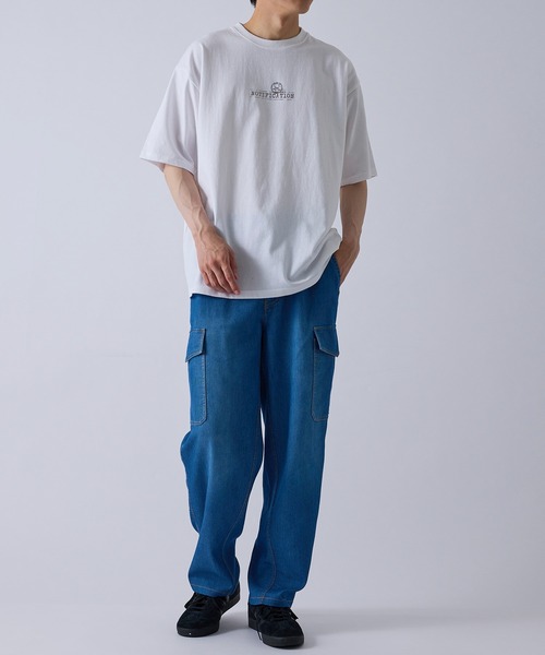 j.n.r.d(ジェー・エヌ・アール・ディー)の「j.n.r.d/箔プリントスタンプシャツ(Tシャツ/カットソー・メンズ・ホワイト/チャコールグレー・L/LL/M)」の21枚目の写真