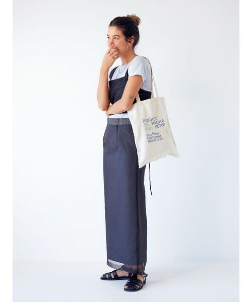 Ungrid（アングリッド）の「ロゴトートバッグ（トートバッグ・レディース・アイボリー・FREE）」の3枚目の写真