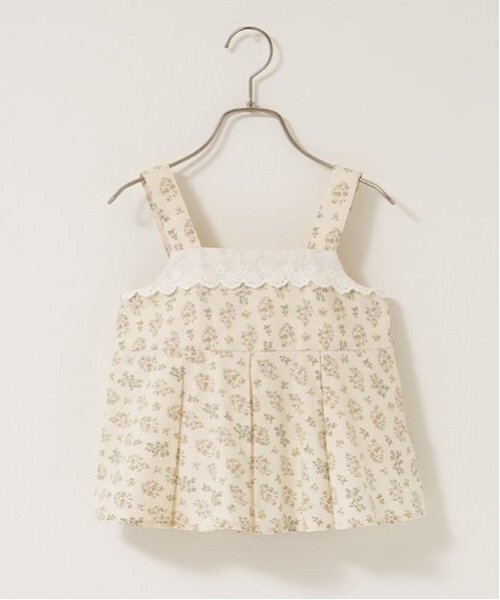 Lycee mine(リセマイン)の「柄アソートペプラムキャミソール【子供服】【キッズ】【女の子】(タンクトップ・キッズ・エメラルド/アイボリー/サックスブルー/クリーム/ラベンダー/ピンク・140cm/130cm/100cm/120cm/110cm/150cm)」の19枚目の写真