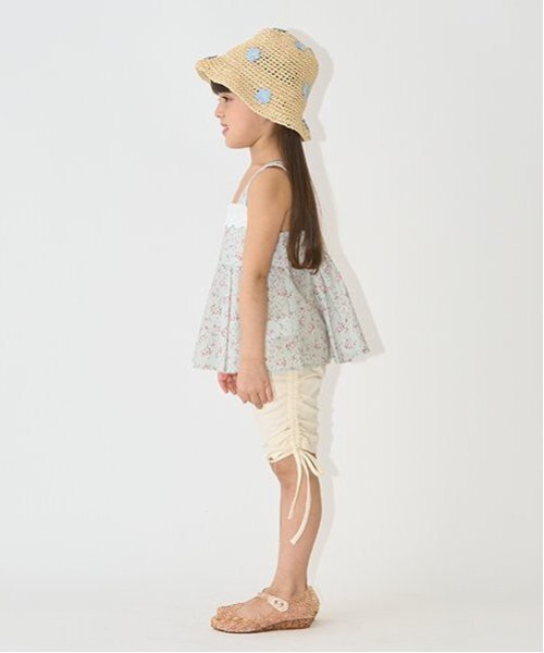 Lycee mine(リセマイン)の「柄アソートペプラムキャミソール【子供服】【キッズ】【女の子】(タンクトップ・キッズ・エメラルド/アイボリー/サックスブルー/クリーム/ラベンダー/ピンク・140cm/130cm/100cm/120cm/110cm/150cm)」の10枚目の写真