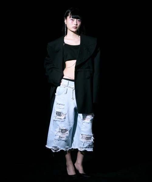 neith.(ネイス)の「neith./ネイス/Denim Lingerie Half Pants(デニムパンツ・レディース・ライトブルー/ダークブルー・FREE)」の7枚目の写真
