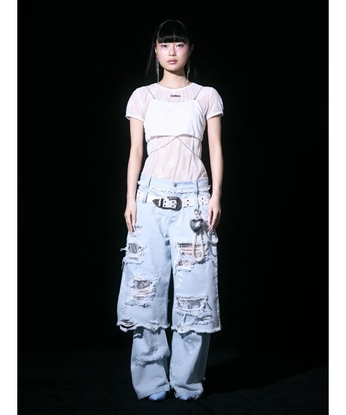 neith.(ネイス)の「neith./ネイス/Denim Lingerie Half Pants(デニムパンツ・レディース・ライトブルー/ダークブルー・FREE)」の8枚目の写真