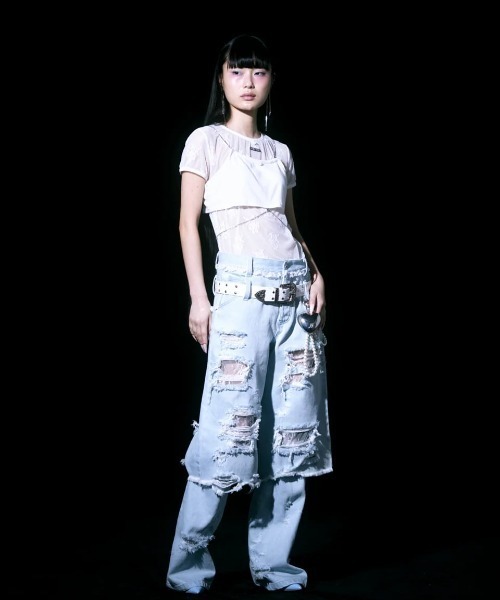 neith.(ネイス)の「neith./ネイス/Denim Lingerie Half Pants(デニムパンツ・レディース・ライトブルー/ダークブルー・FREE)」の10枚目の写真
