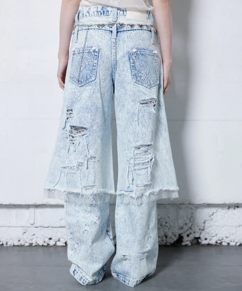 neith.(ネイス)の「neith./ネイス/Denim Lingerie Half Pants(デニムパンツ・レディース・ライトブルー/ダークブルー・FREE)」の14枚目の写真