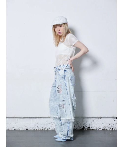 neith.(ネイス)の「neith./ネイス/Denim Lingerie Half Pants(デニムパンツ・レディース・ライトブルー/ダークブルー・FREE)」の22枚目の写真