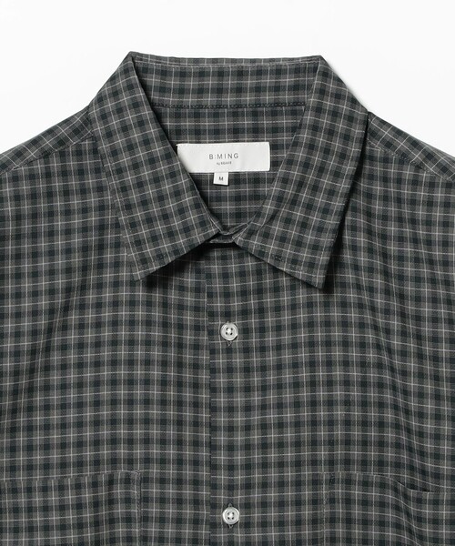 B:MING by BEAMS（ビーミングバイビームス）の「スモールチェック ハーフスリーブ シャツ（シャツ/ブラウス・メンズ・オレンジ/チャコールグレー・XL/L/M/S）」の8枚目の写真
