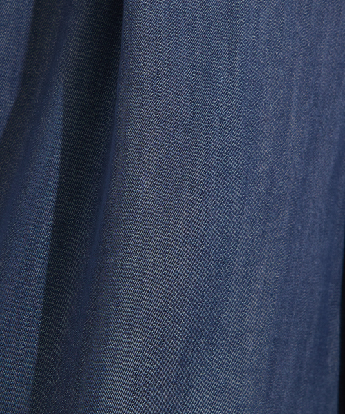 qualite（カリテ）の「ソフトデニムオールインワン（サロペット/オーバーオール・レディース・アイボリー/ブルー・38/36）」の20枚目の写真